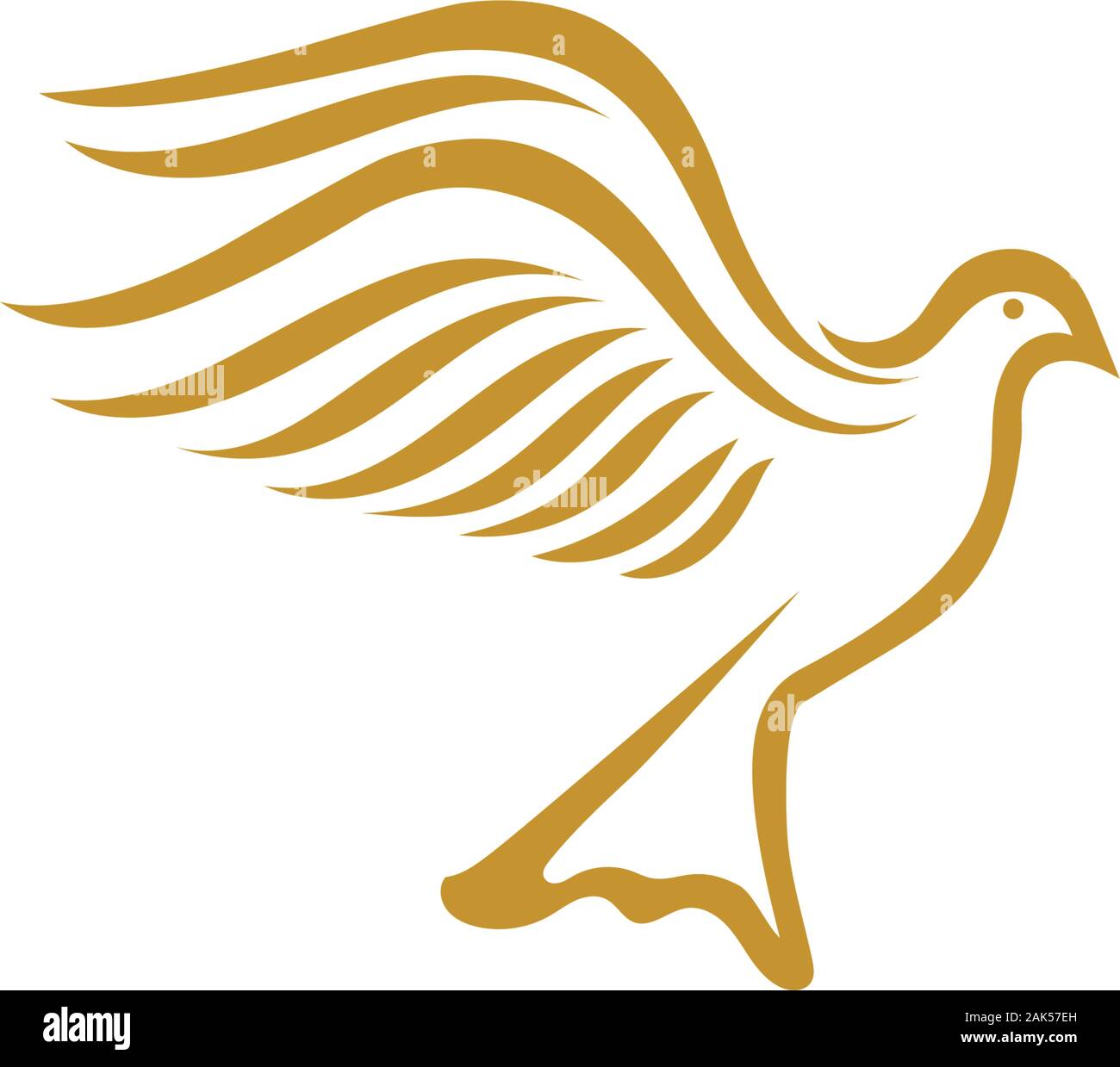 Bird Dove Logo Template vector illustration Stock Vector Image & Art ...