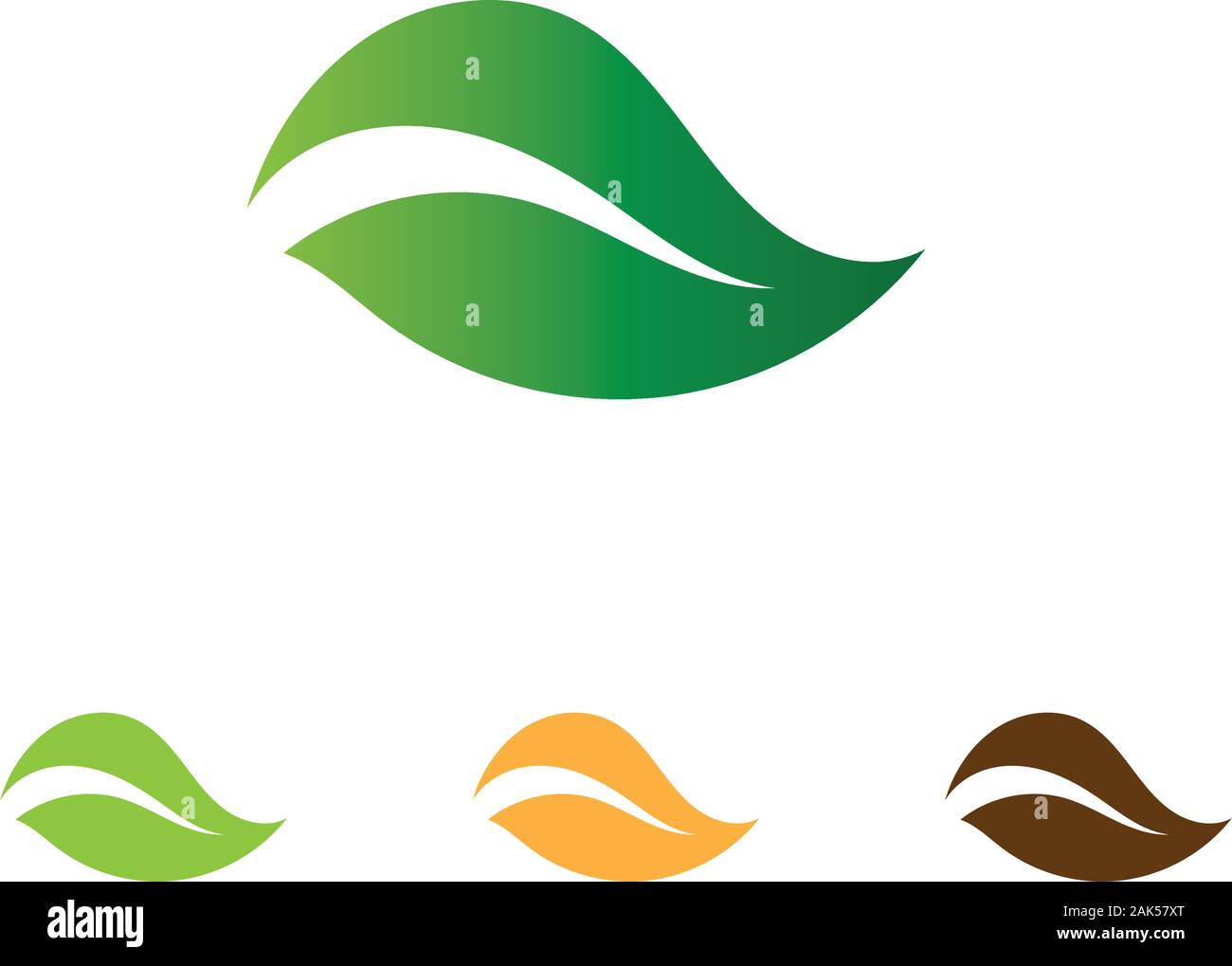 Logos of green Tree leaf ecology nature element vector Stock Vector ...