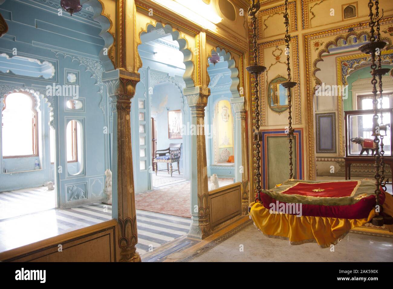 Bundesstaat Rajasthan: Udaipur, Stadtpalast des Koenigs, Indien | usage worldwide Stock Photo