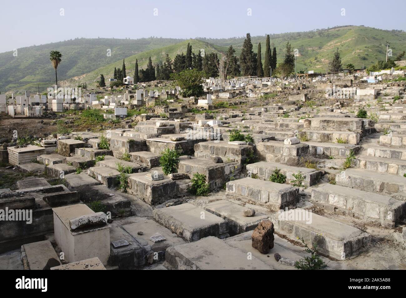 Juedischer Friedhof am See Genezareth, Israel | usage worldwide Stock Photo