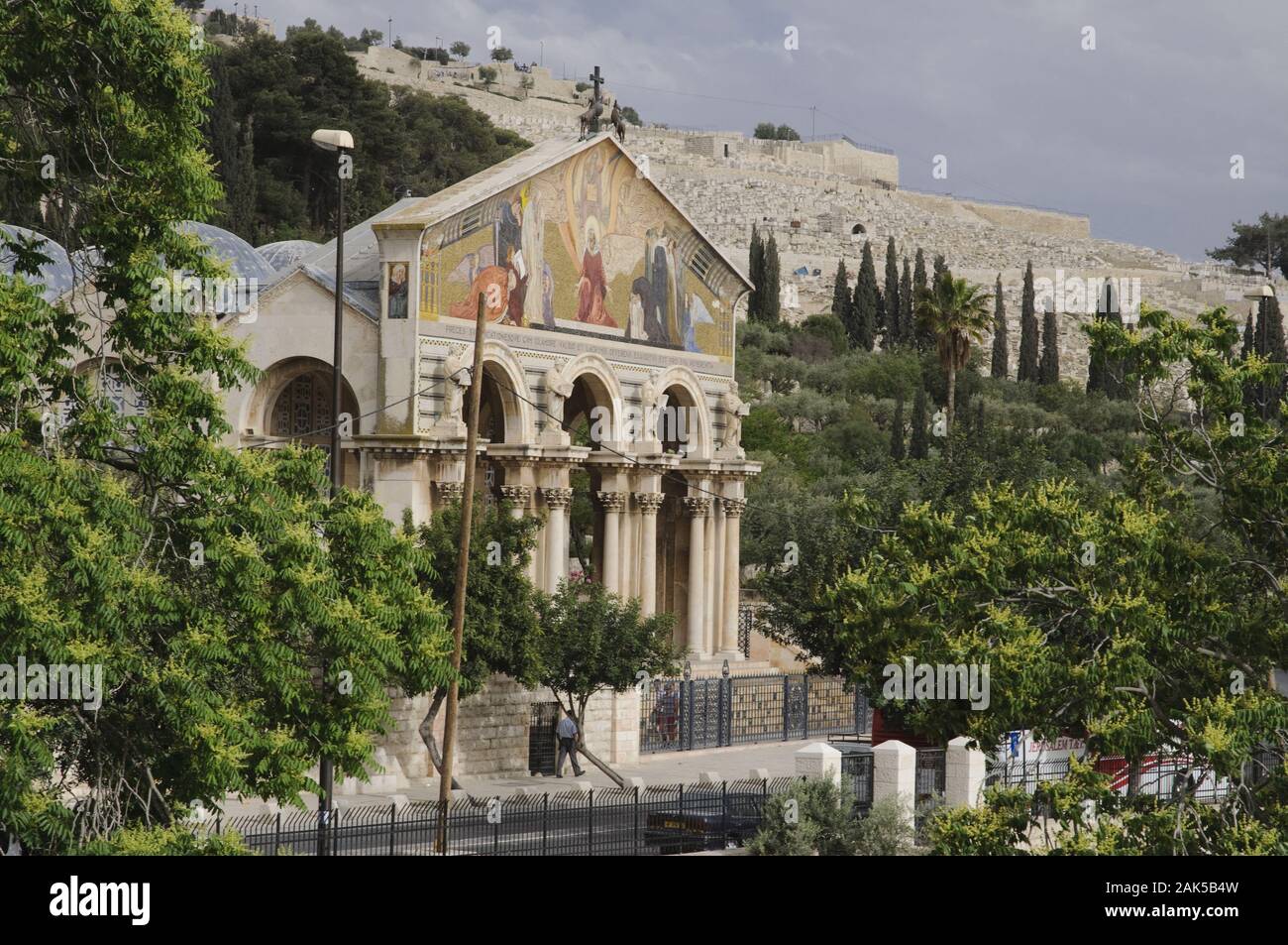 Jerusalem: 'Kirche der Nationen' am Oelberg im Kidrontal, Israel | usage worldwide Stock Photo