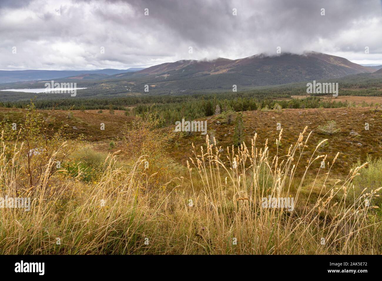 The Sugar Bowl in the Cairngorms National Park of Scotland. Stock Photo