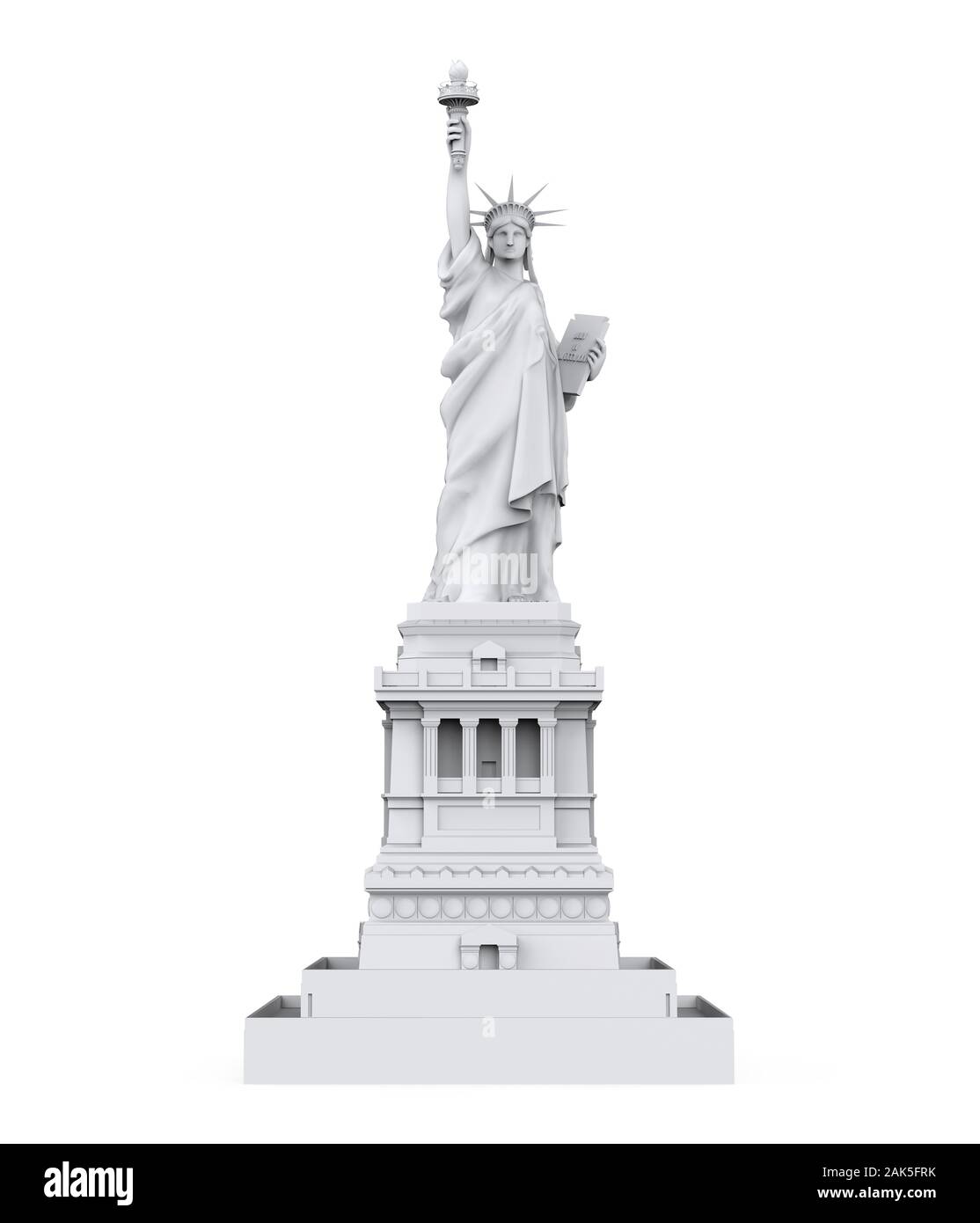 Statue of Liberty Isolated Stock Photo