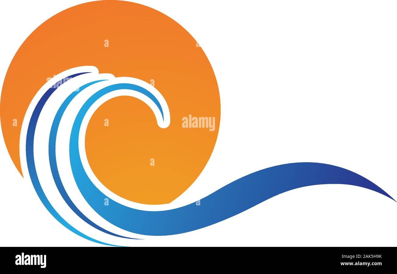 Water wave icon vector illustration design logo Stock Vector Image ...