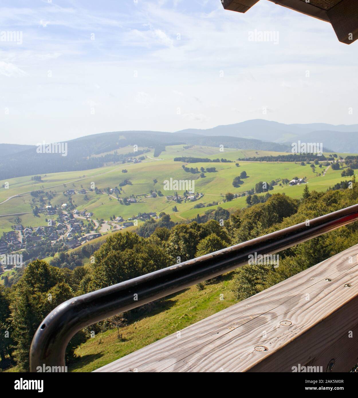 Freiburg: Blick vom Schauinslandturm auf die Umgebung, Schwarzwald Sueden | usage worldwide Stock Photo