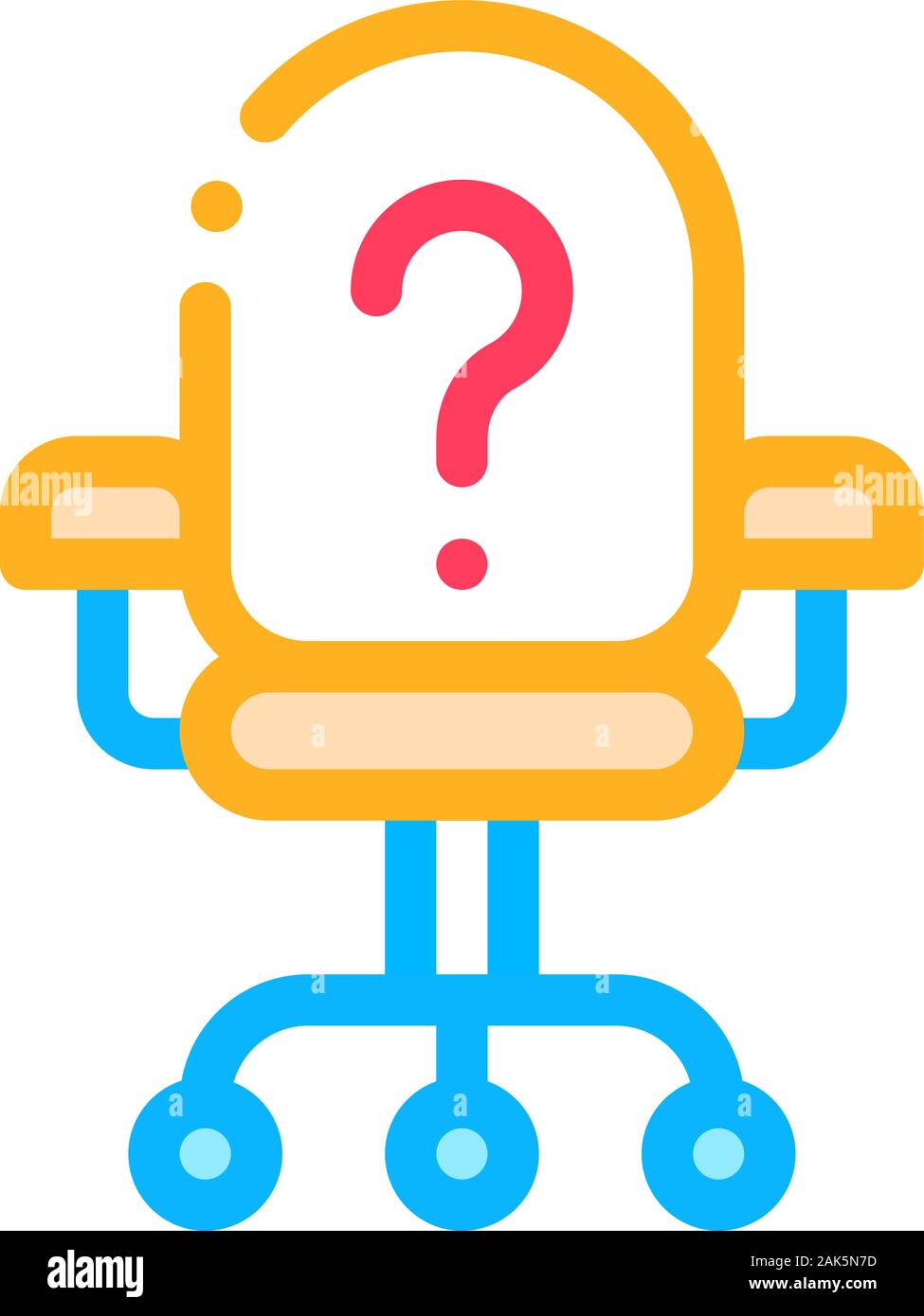Office Chair And Question Mark Job Hunting Vector Stock Vector Image & Art Alamy