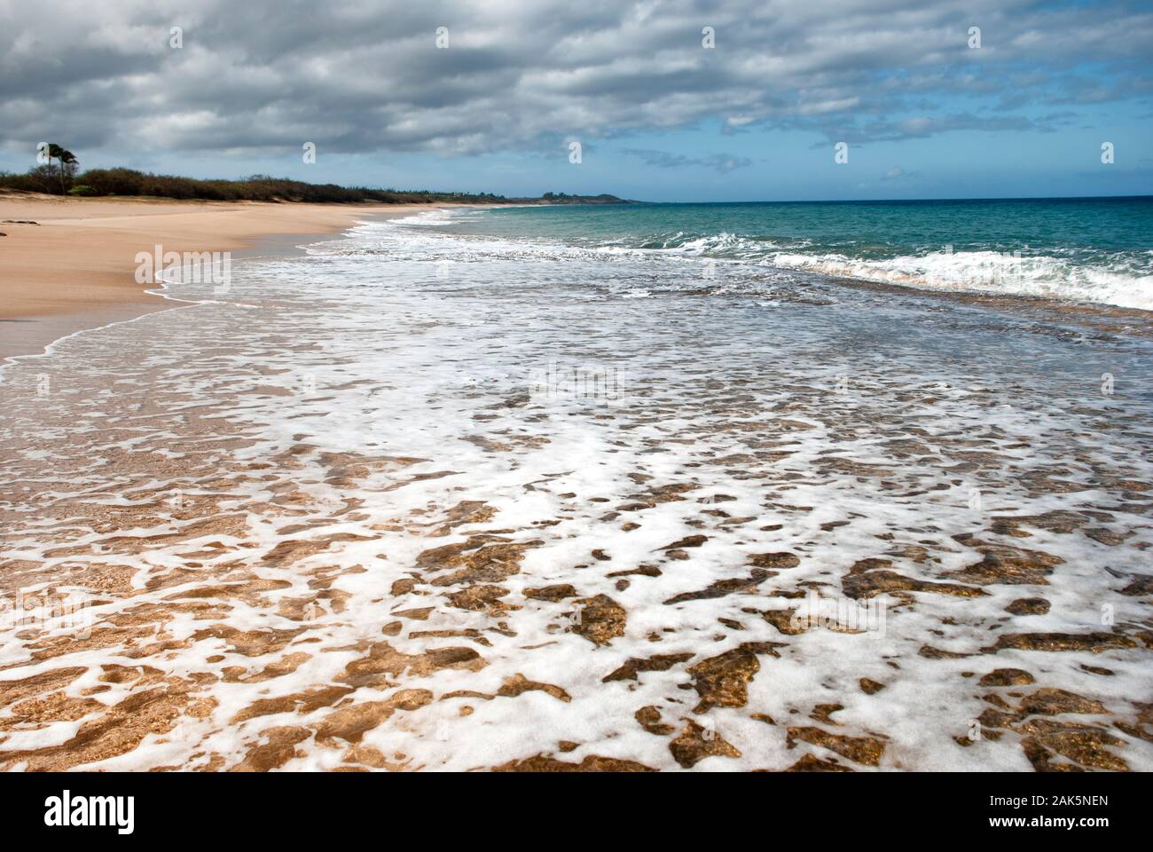 Papohaku Beach, Molokai. Stock Photo