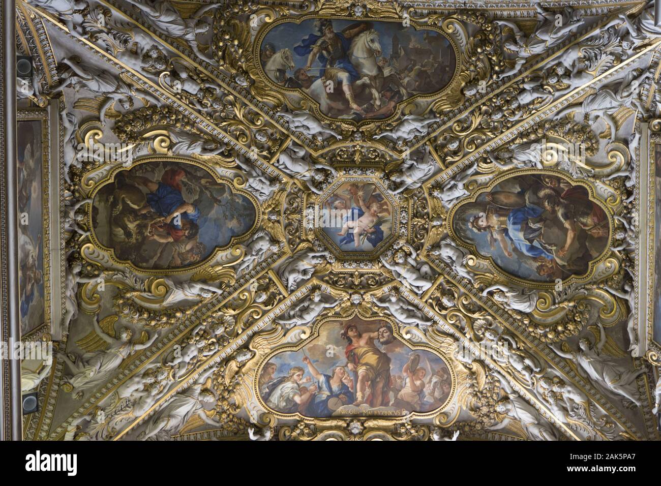 Bergamo: Fresken in der Basilika Santa Maria Maggiore, Oberital. Seen | usage worldwide Stock Photo