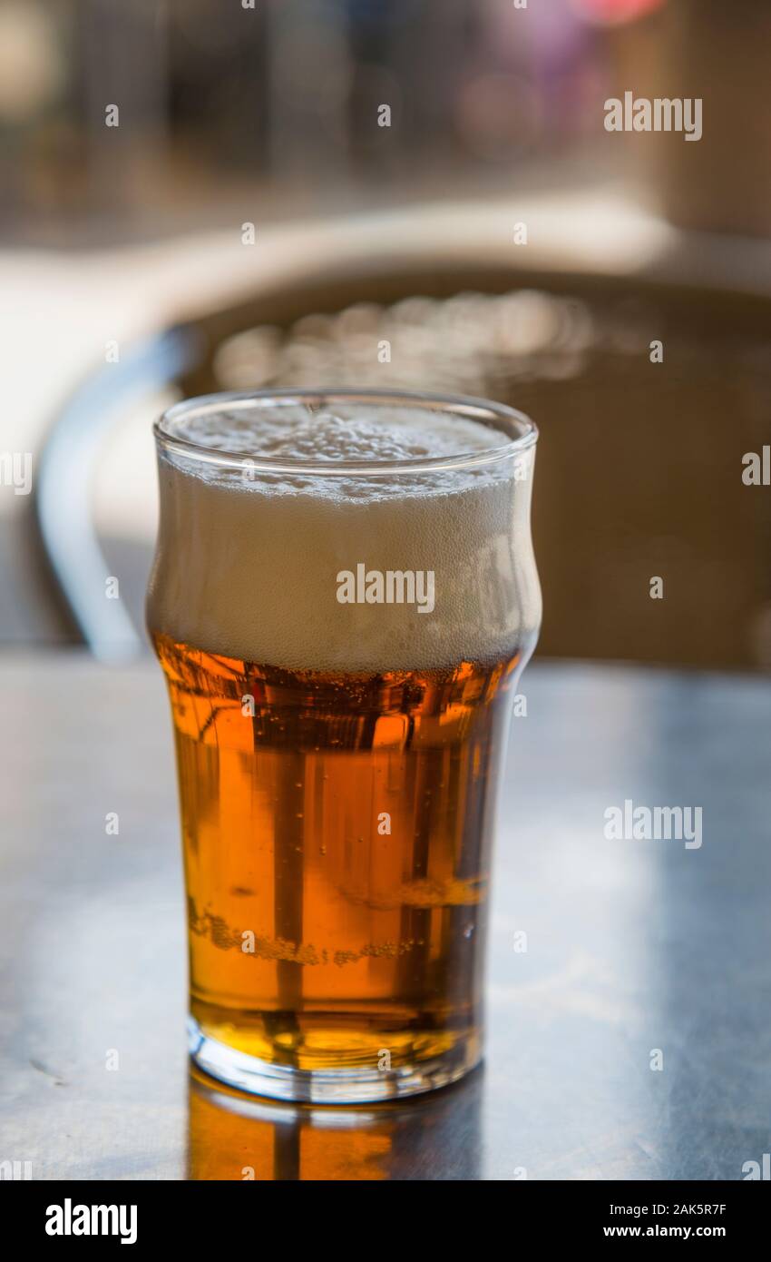 Glass of beer. Stock Photo