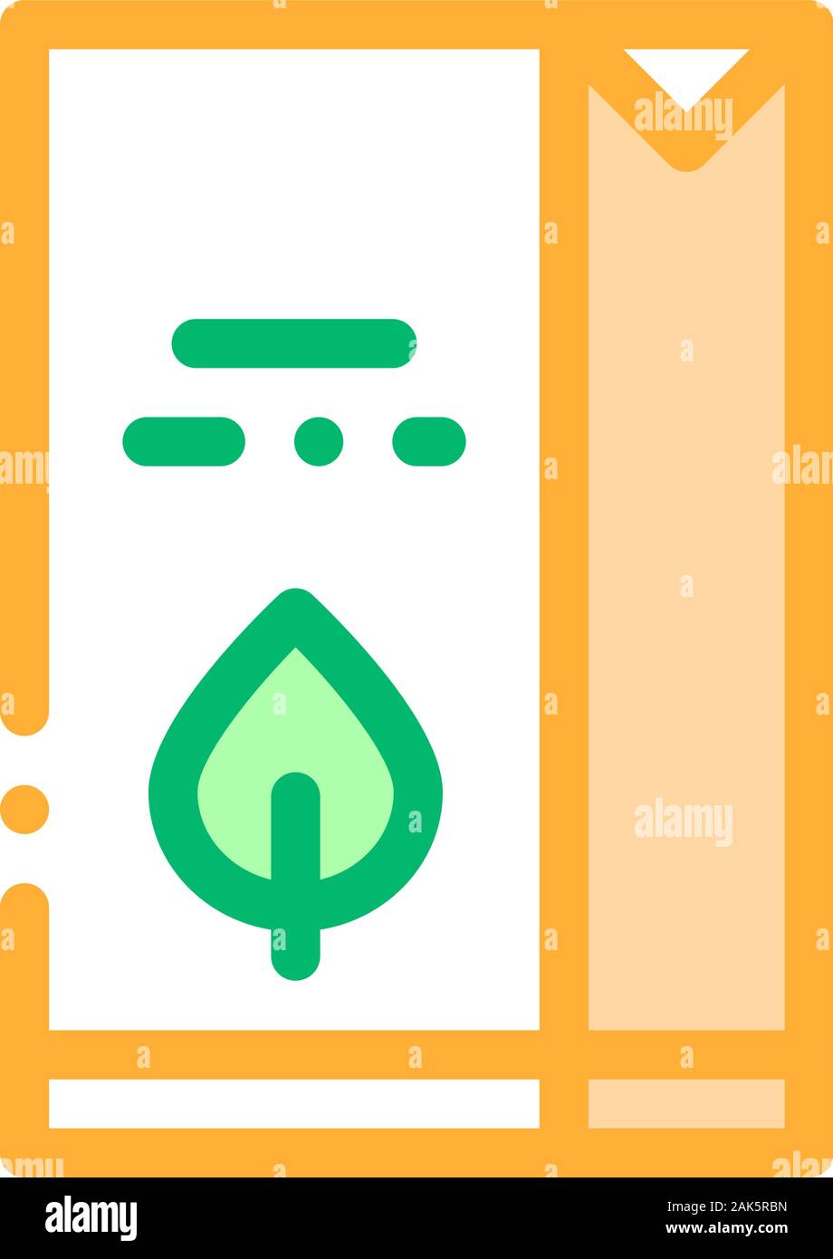 Flour Milk Juice Package Packaging Vector Icon Stock Vector