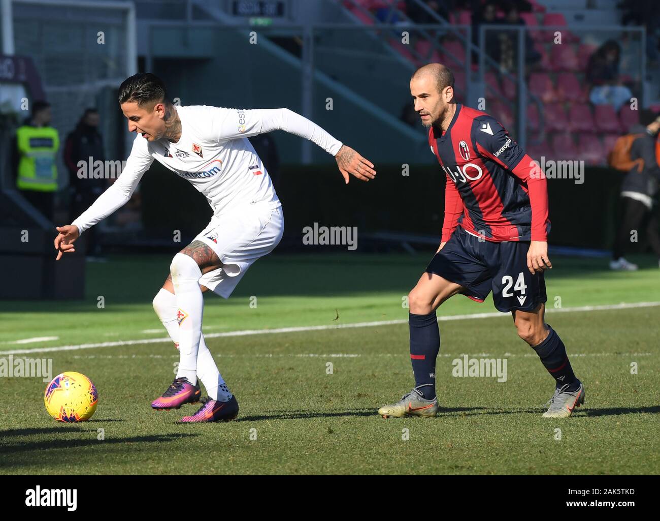 the player of acf fiorentina erick pulgar in action during Bologna FC
