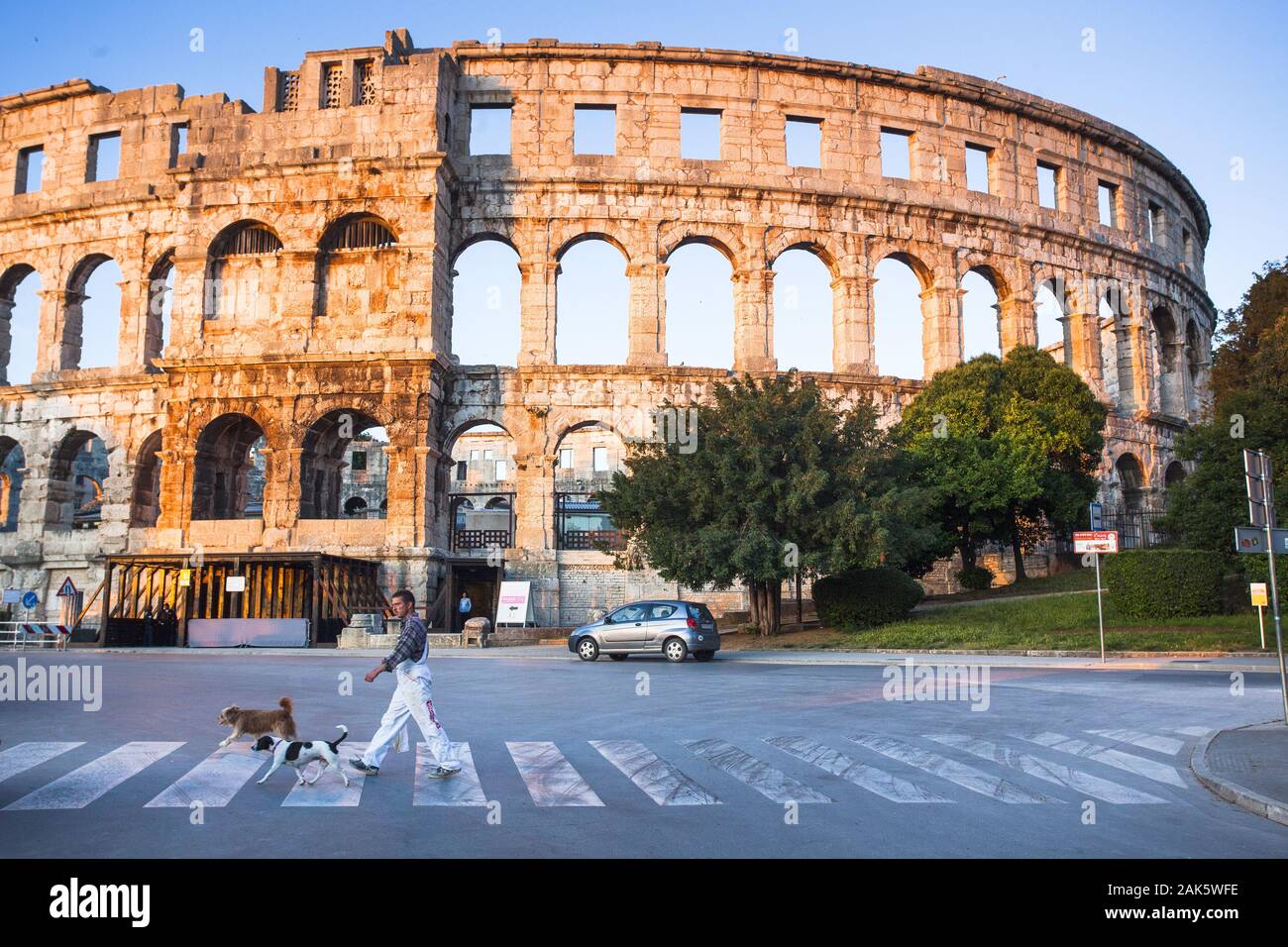 Pula: Roemisches Amphitheater, Istrien | usage worldwide Stock Photo