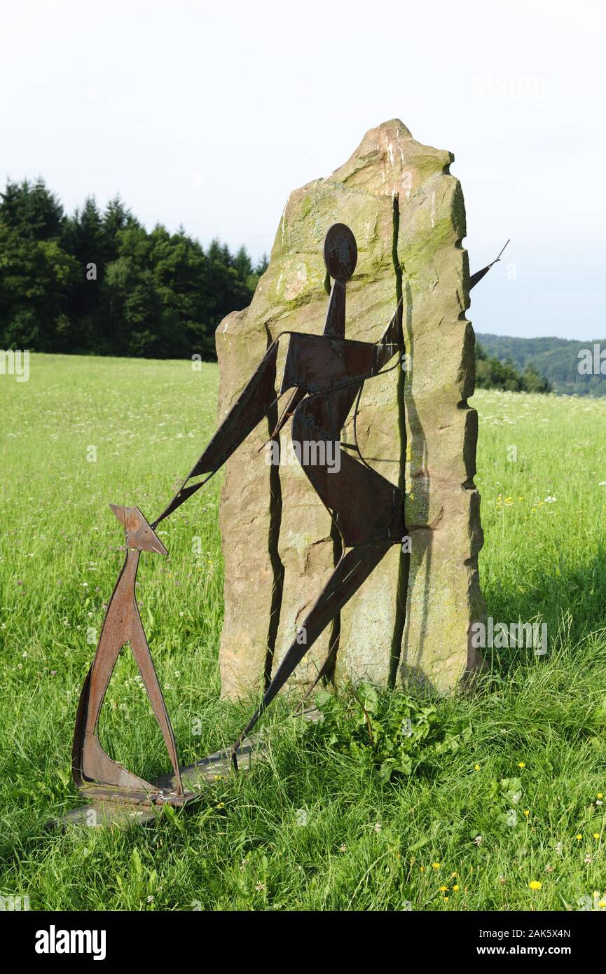 Skulpturenpfad bei Wald-Michelbach, Odenwald | usage worldwide Stock Photo