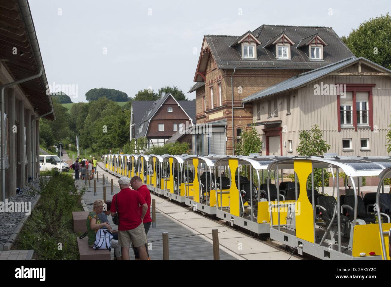 Wald-Michelbach: Draisinen-Bahnhof, Odenwald | usage worldwide Stock Photo