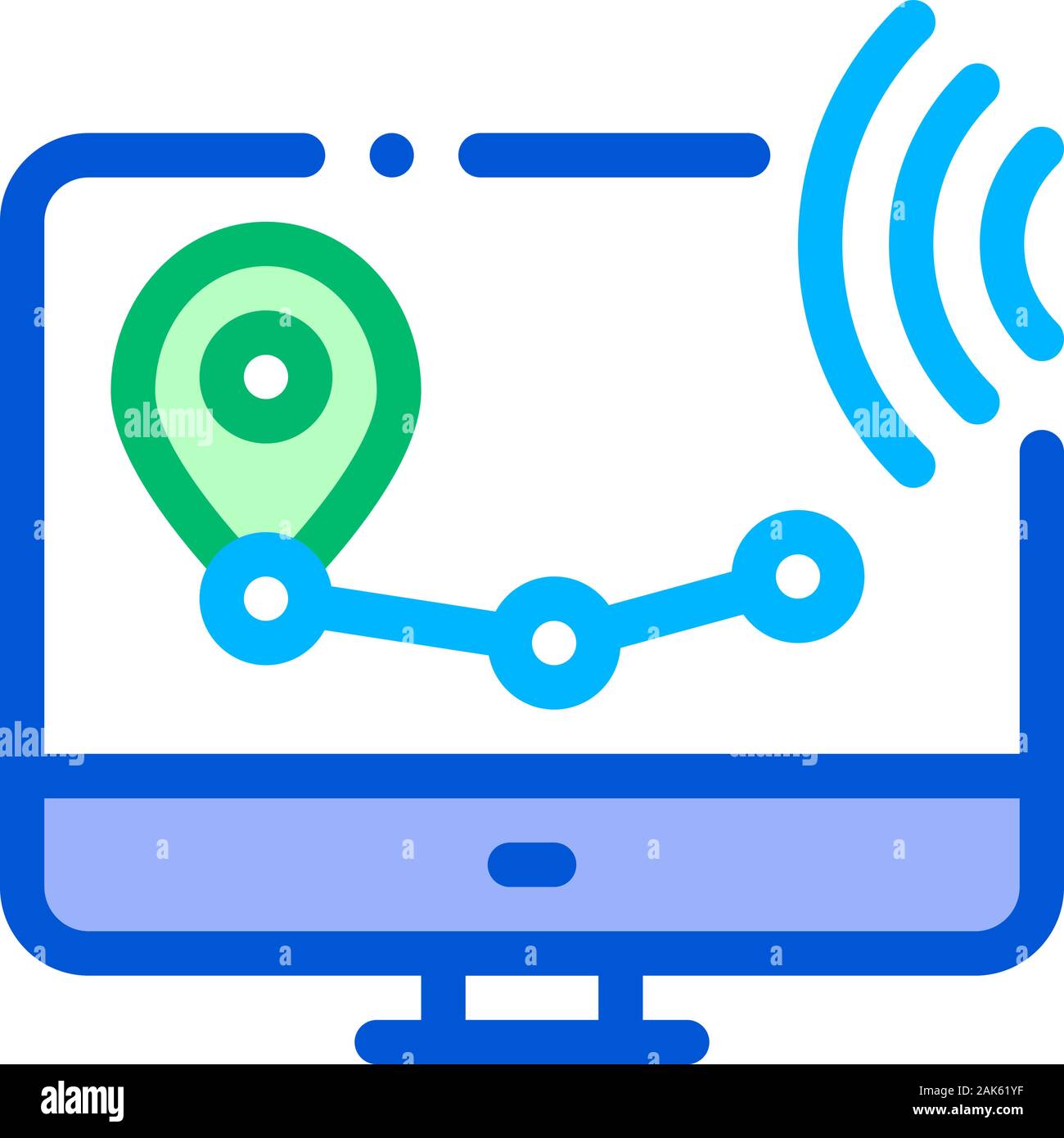 Wi-Fi Wireless Surveillance Voice Control Icon Vector Illustration ...