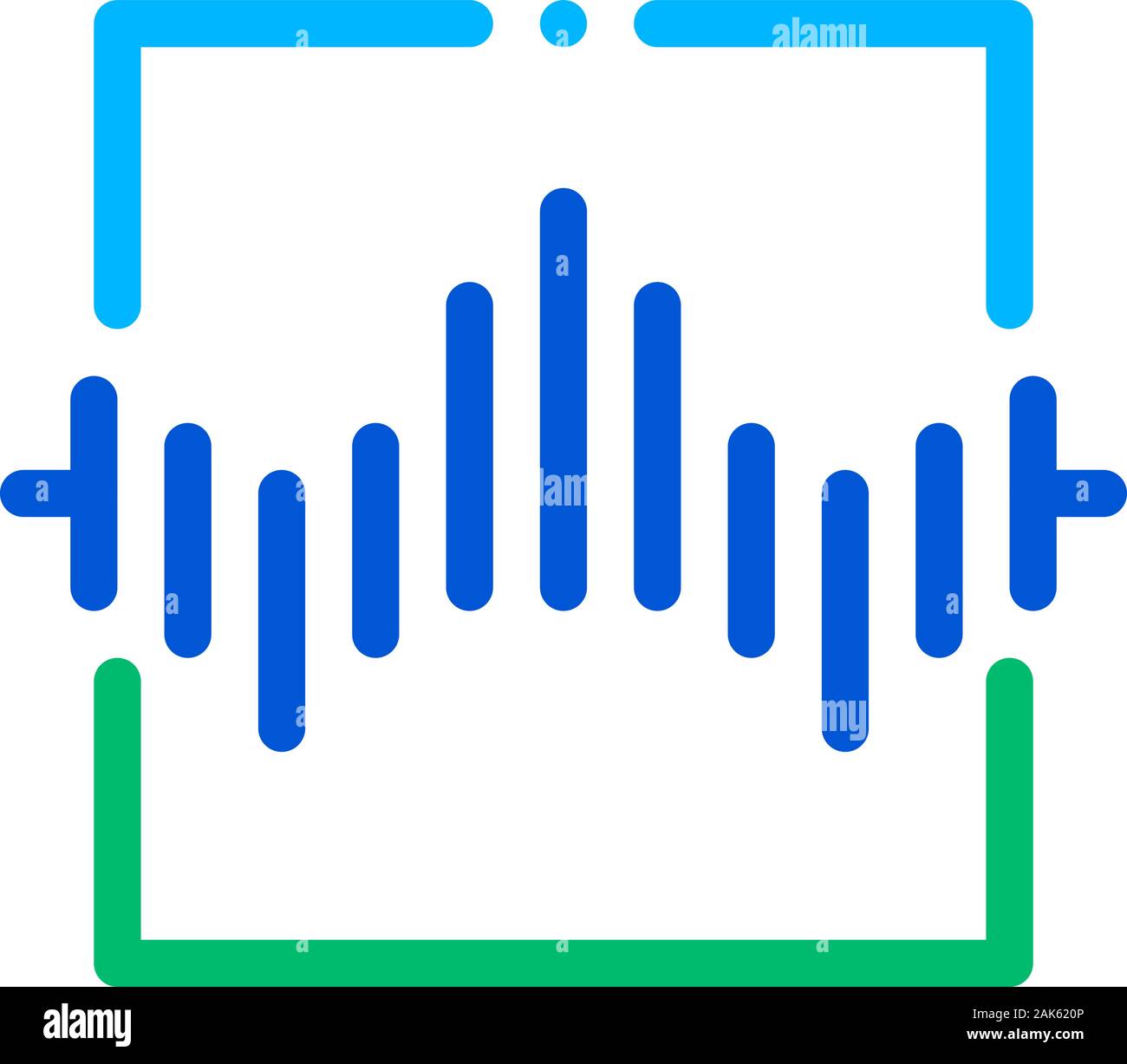Wireless Sensor Voice Control Icon Vector Illustration Stock Vector