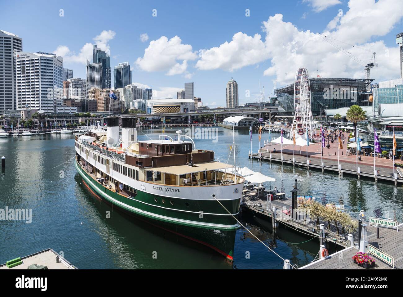 Sydney/Darling Harbour: Restaurantschiff 'South Steyne', Australien Osten | usage worldwide Stock Photo