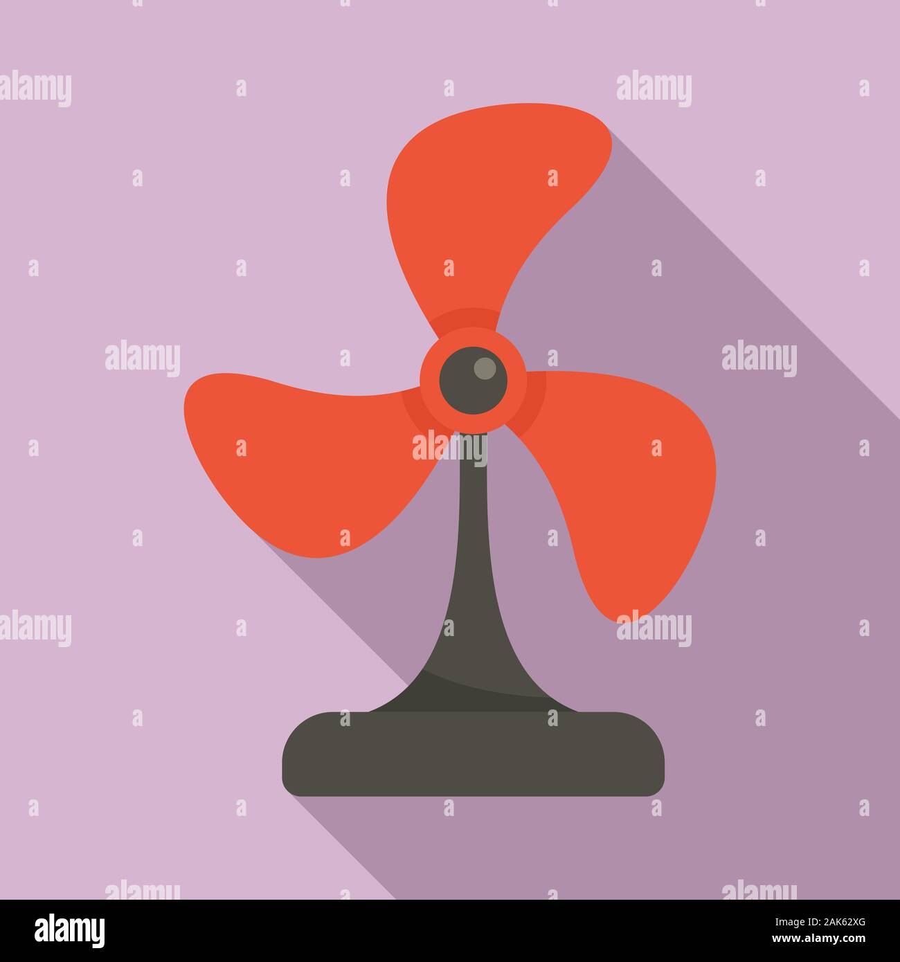 Cooling fan icon. Flat illustration of cooling fan vector icon for web