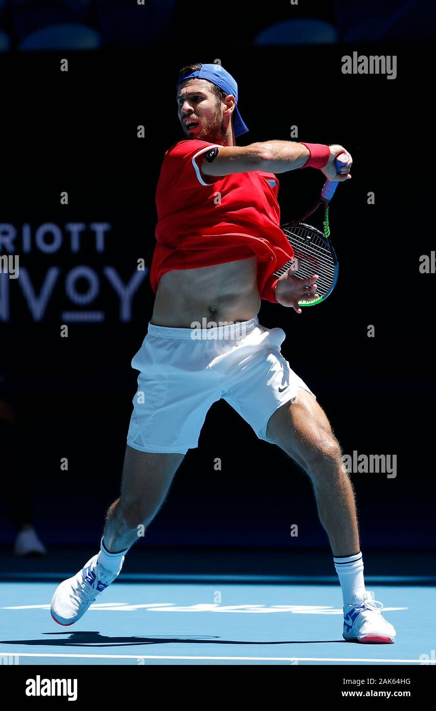 Karen Khachanov Forehand High Resolution Stock Photography And Images Alamy