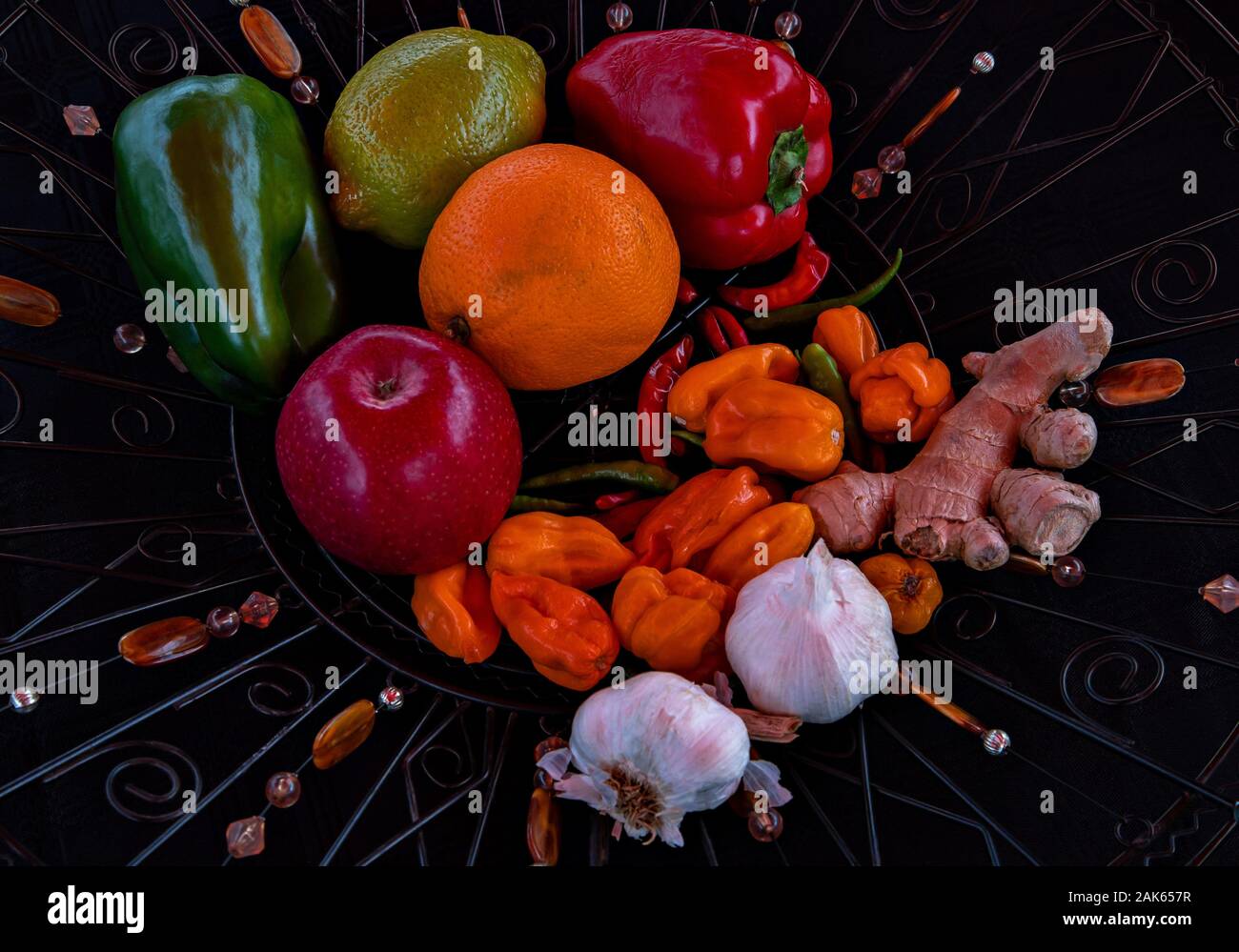 Still life of healthy organic vegetables Stock Photo - Alamy