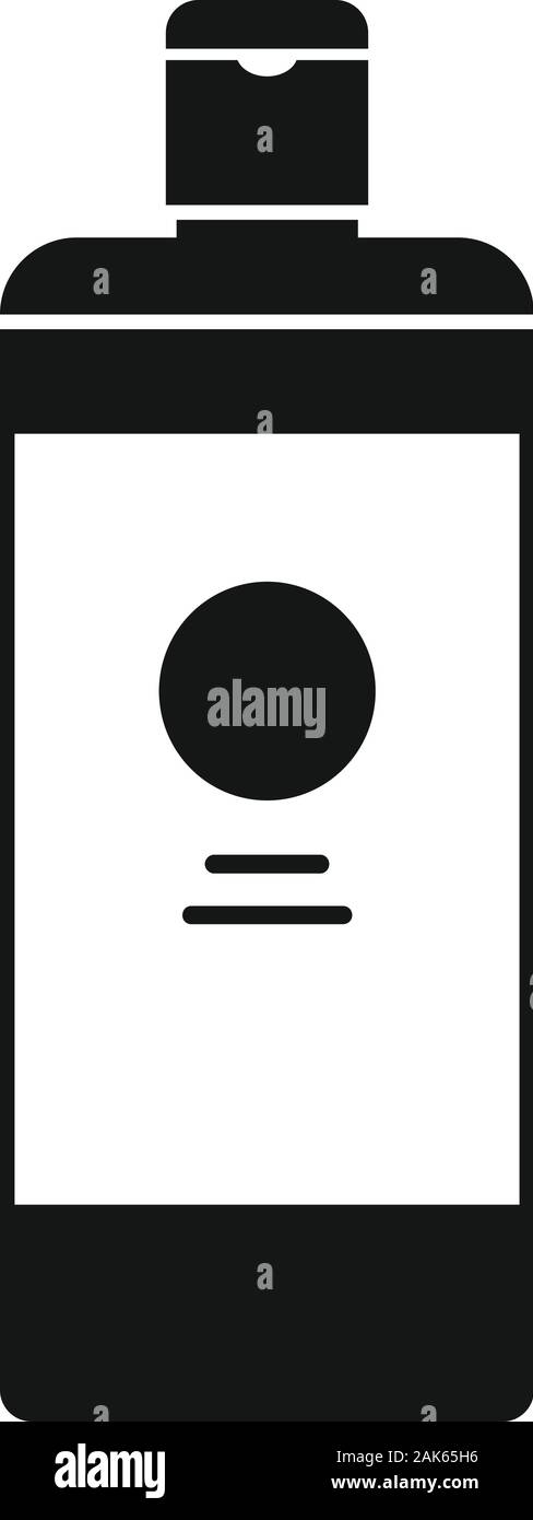 Hair dye icon. Simple illustration of hair dye vector icon for web