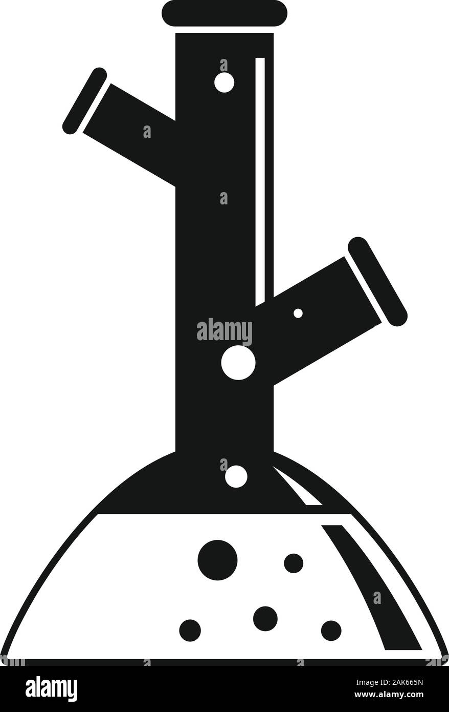 Lab flask icon. Simple illustration of lab flask vector icon for web ...