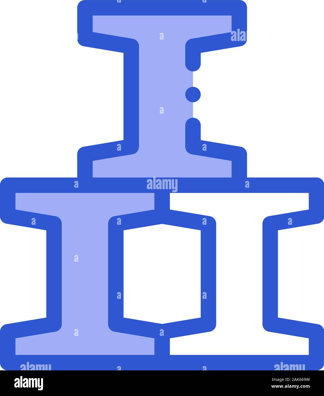 Railroad Metallurgical Icon Vector Illustration Stock Vector
