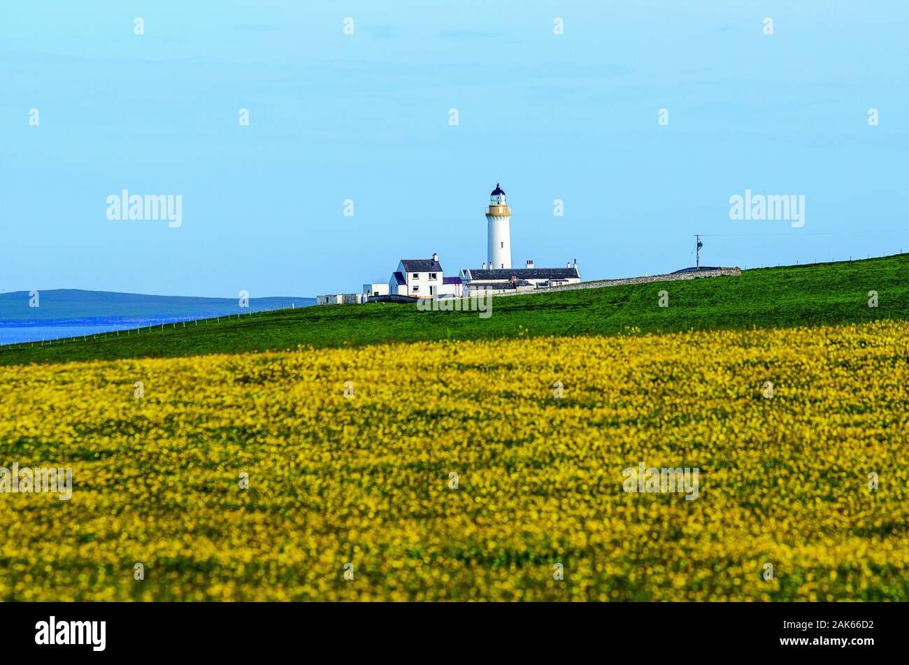 Orkney/Insel Hoy Cantick Head Leuchtturm bei Longhope, Schottland