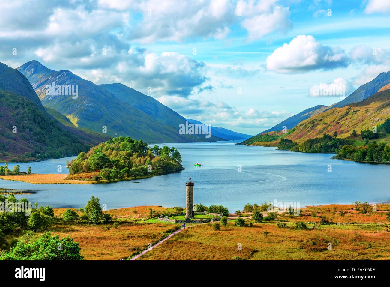 Glenfinnan Glenfinnan Monument am Nordrand von Loch Shiel, erinnert an Prinz Charles Edward