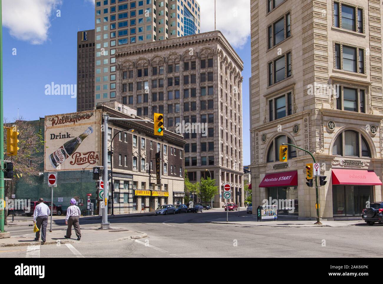Manitoba Winnipeg/Exchange District, historische Gebaeude Ecke Notre