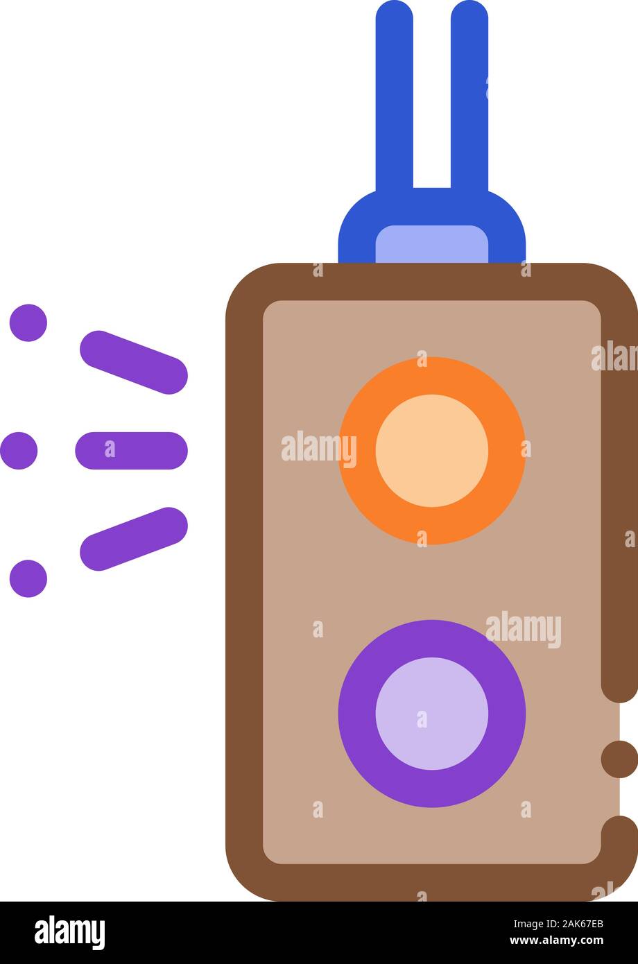Colour Light Signal Metallurgical Icon Vector Illustration Stock Vector ...