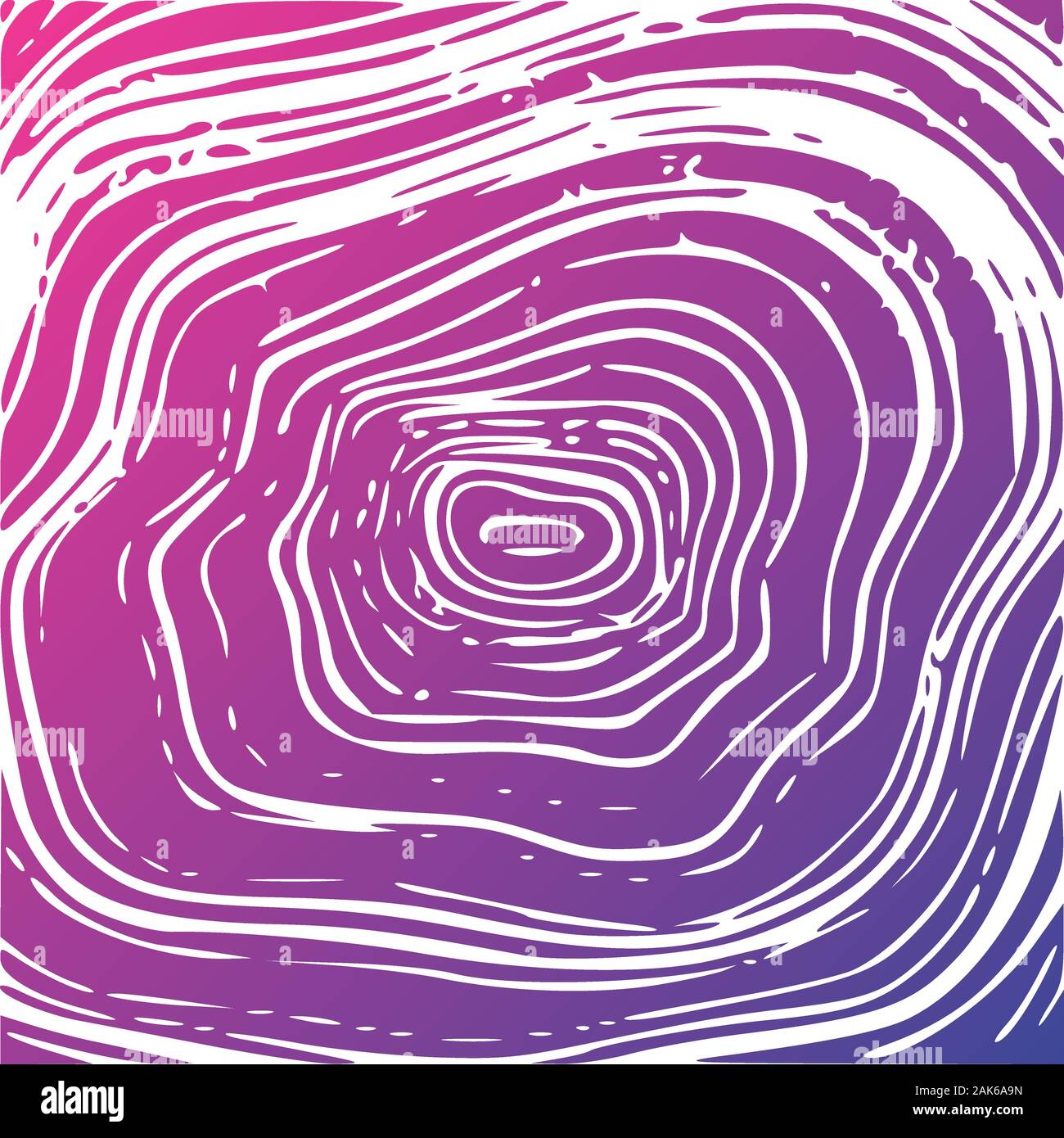 Vector wood texture of growth rings from a slice of tree. Cool gradient ...