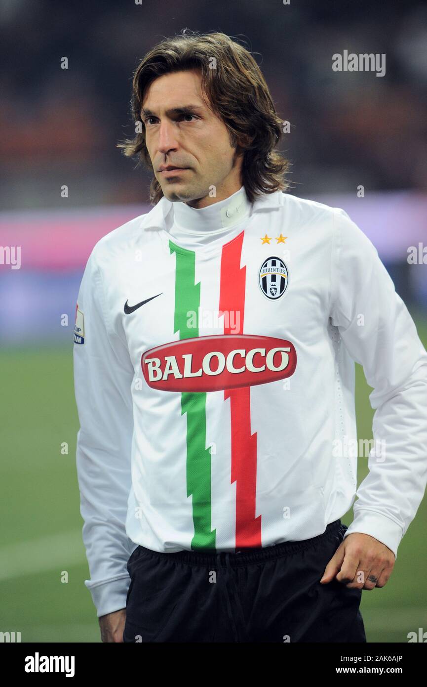 Andrea pirlo juve february 08 2012 hi-res stock photography and
