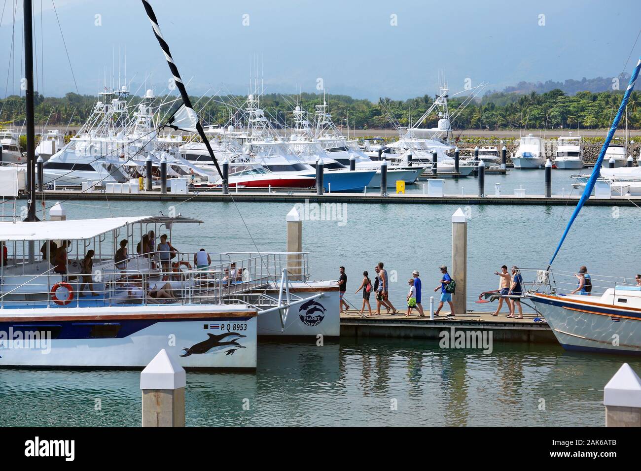 Provinz Puntarenas Quepos, Ausflugsboot in der Marina Pez Vela, Costa