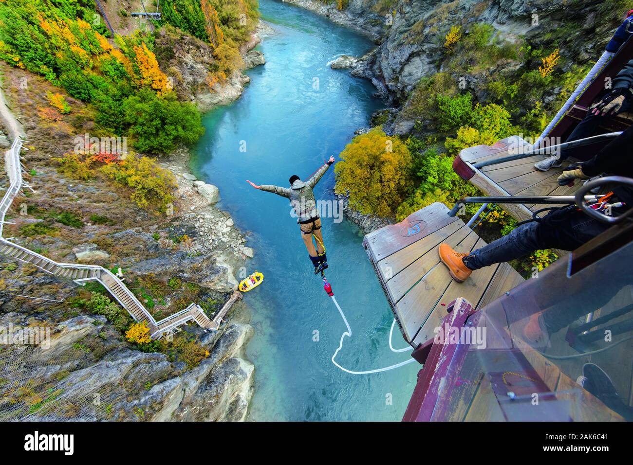 Suedinsel Queenstown, BungeeJumping von der Kawarau Bridge
