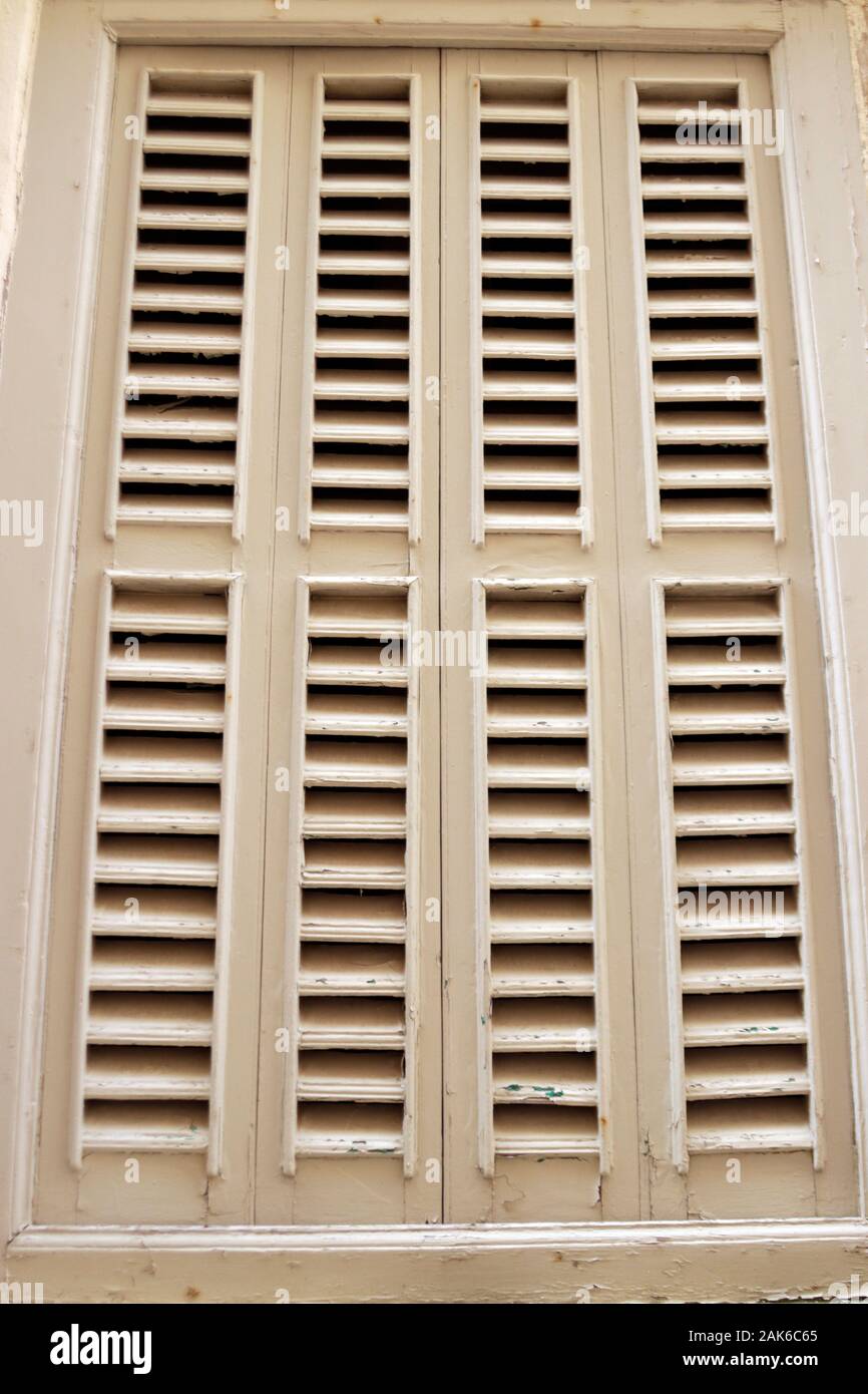 Window Shutters In Malta Stock Photo Alamy
