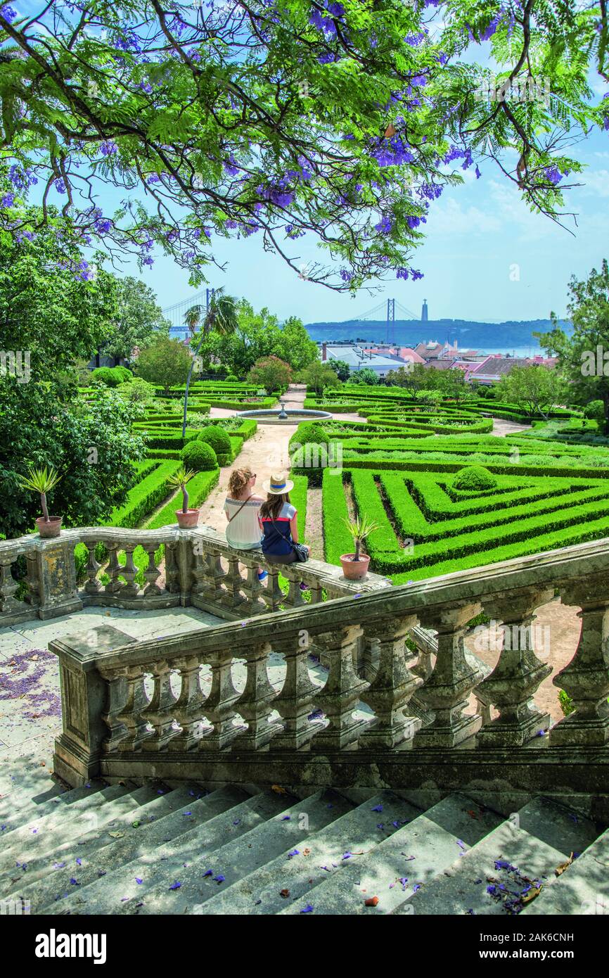 Stadtviertel Belem Botanischer Garten (Jardim Botanico de Ajuda