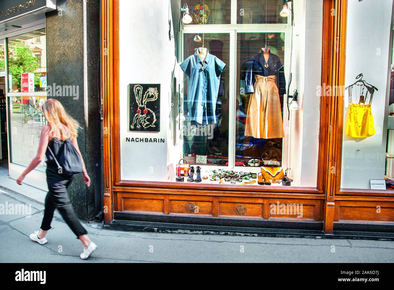 6. Bezirk/Mariahilf: Modegeschaeft "Nachbarin" in der Gumpendorfer Strasse, Wien | usage worldwide Stock Photo