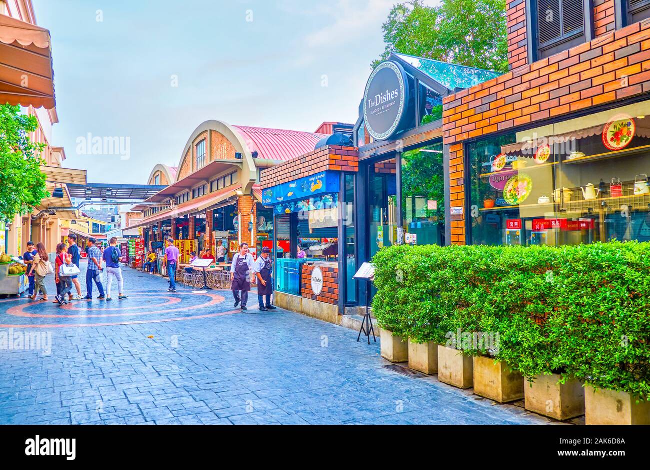 Asiatique the riverfront in bangkok hi-res stock photography