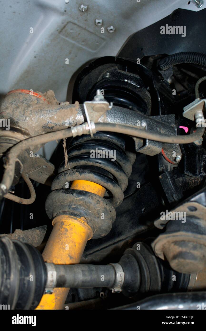 suspension for bumpy roads Stock Photo Alamy