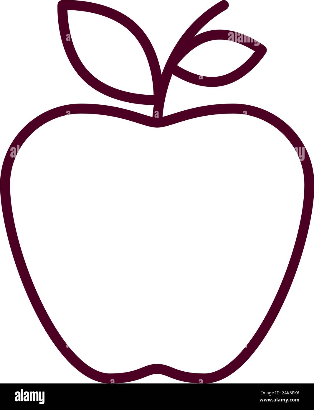 Isolated apple fruit vector design Stock Vector Image & Art - Alamy
