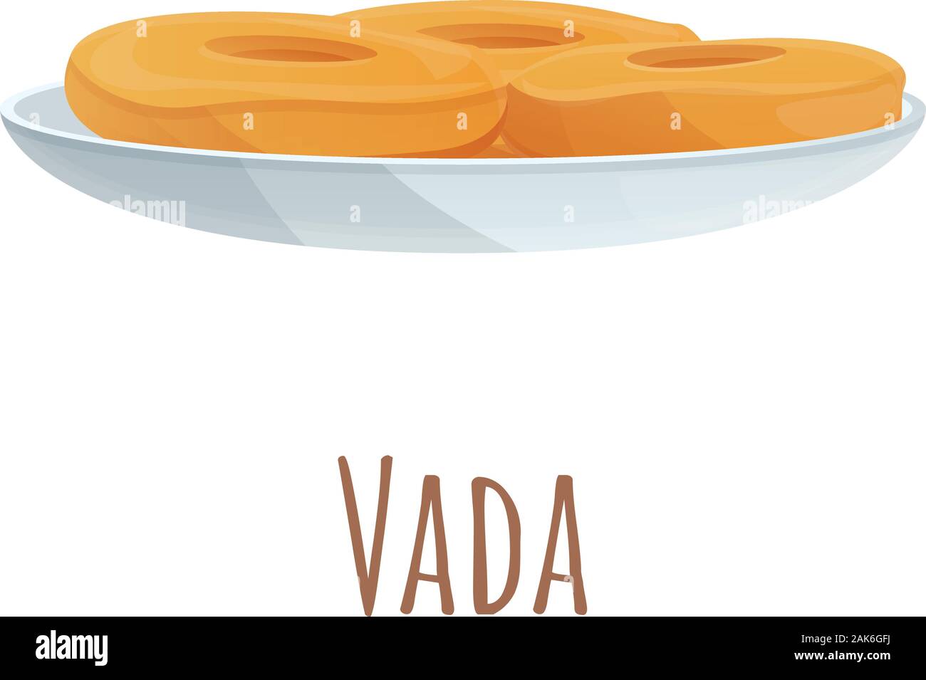 Vada icon. Cartoon of vada vector icon for web design isolated on white  background Stock Vector Image & Art - Alamy