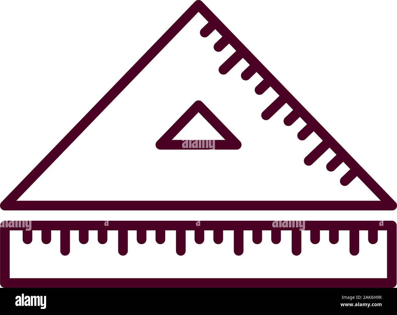 Isolated ruler instrument vector design Stock Vector Image & Art - Alamy