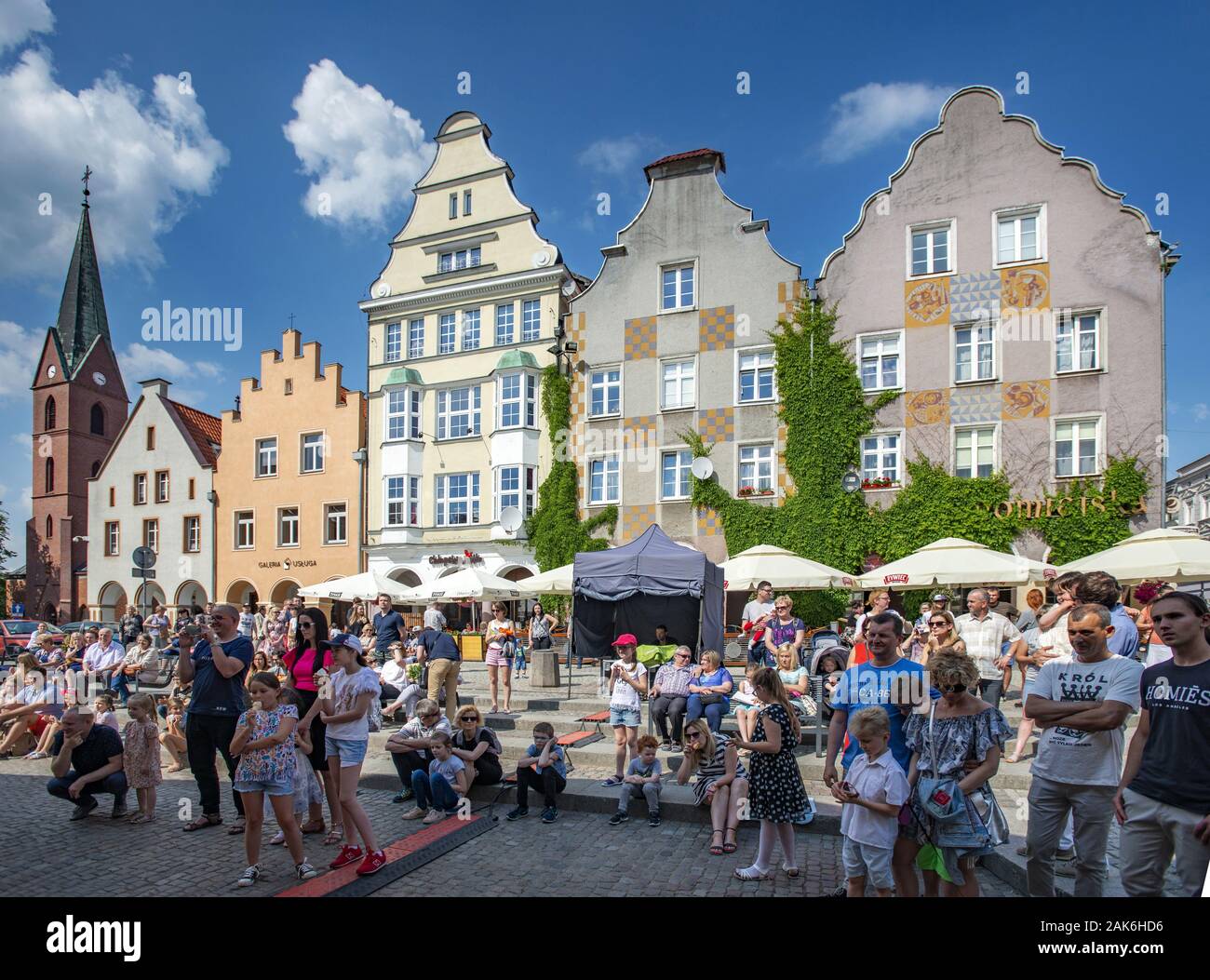 Olsztyn (Allenstein): Veranstaltung auf dem Marktplatz, Danzig | usage worldwide Stock Photo