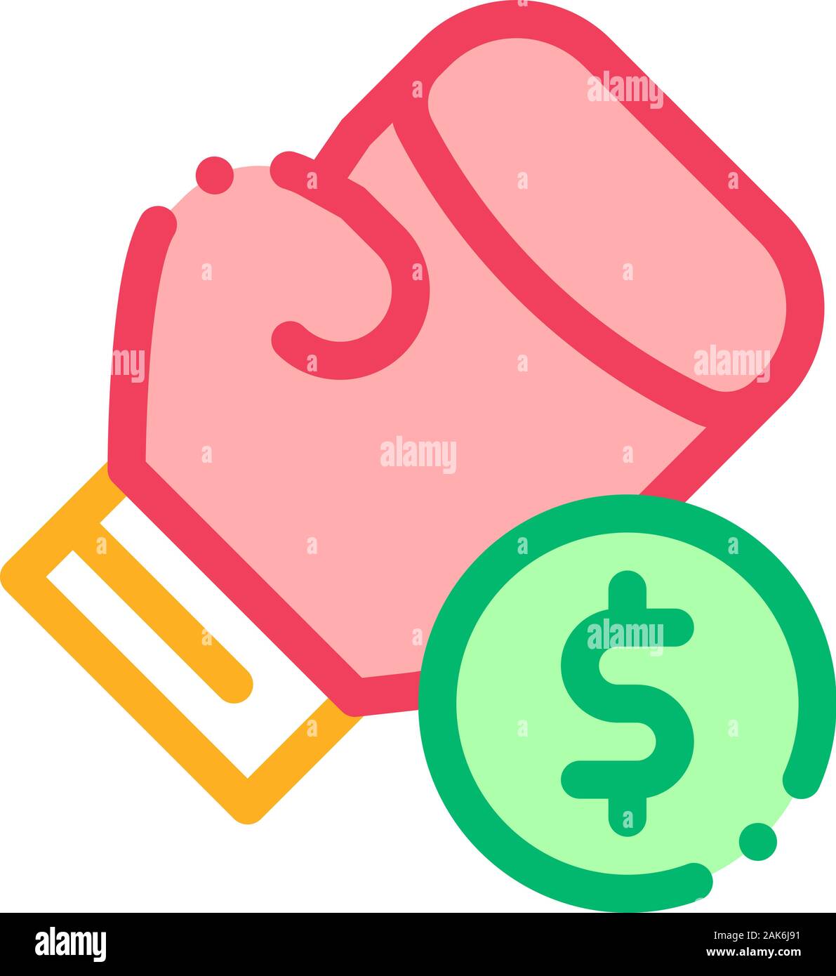 Boxing Hand Sign Betting And Gambling Icon Vector Illustration Stock