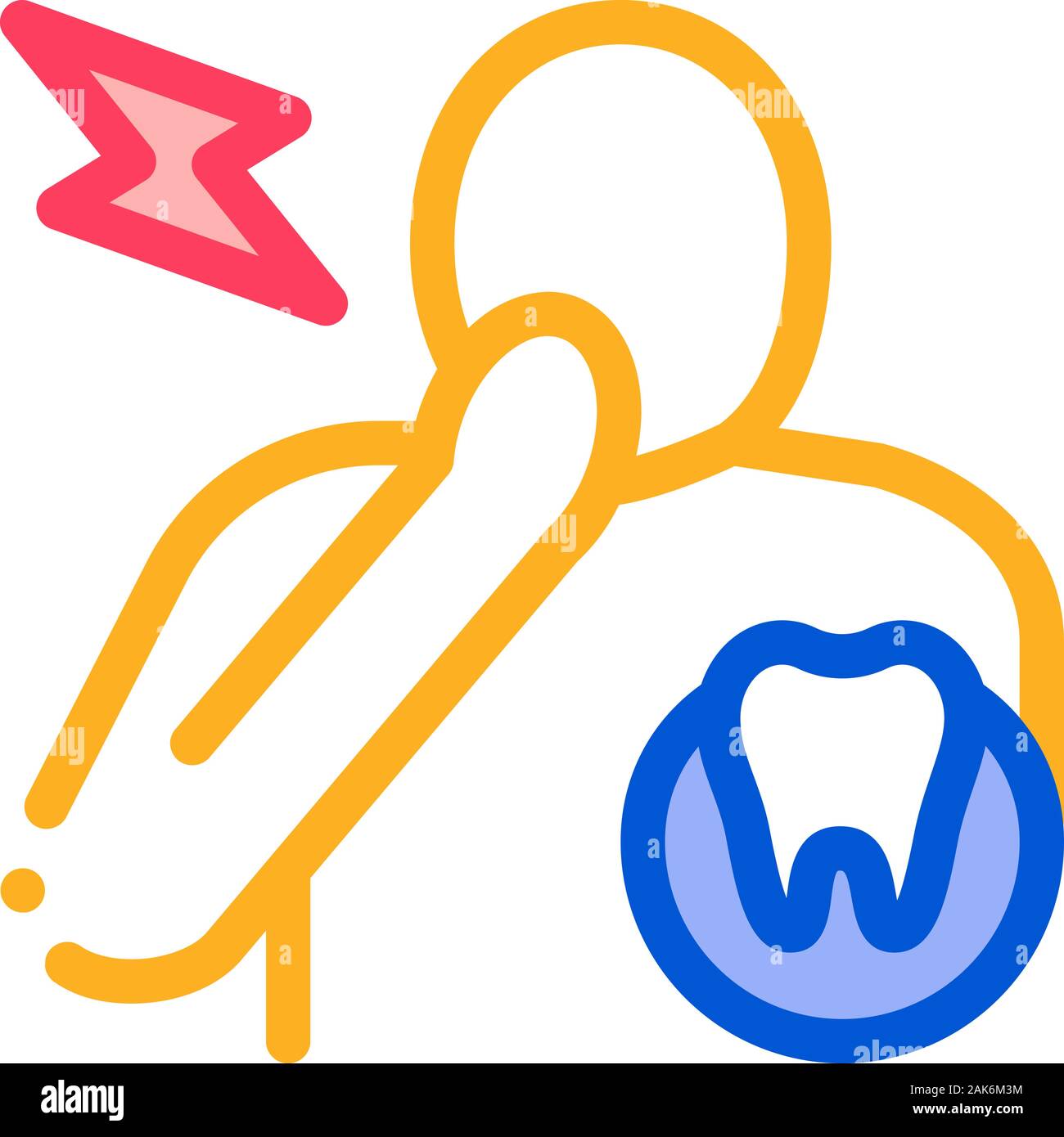 Toothache Icon Vector Outline Illustration Stock Vector Image & Art - Alamy