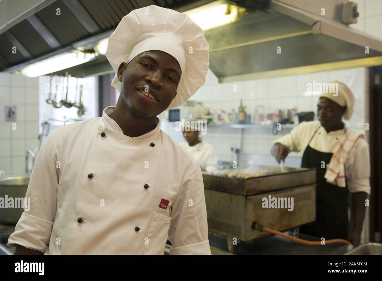 Windhoek: Landestypische Gerichte und gute Weine vom Kap im Restaurant 'Nice', Namibia | usage worldwide Stock Photo