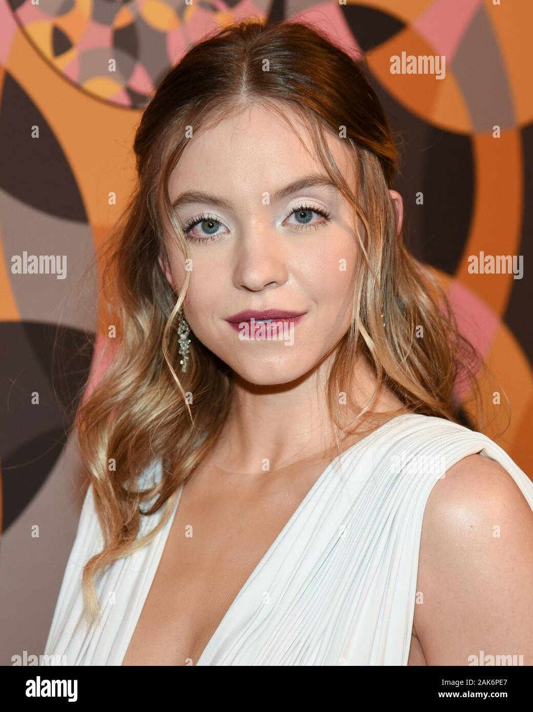 05 January 2020 - Beverly Hills, California - Sydney Sweeney. 2020 HBO Golden Globe Awards After Party held at Circa 55 Restaurant in the Beverly Hilton Hotel. (Credit Image: © Billy Bennight/AdMedia via ZUMA Wire) Stock Photo