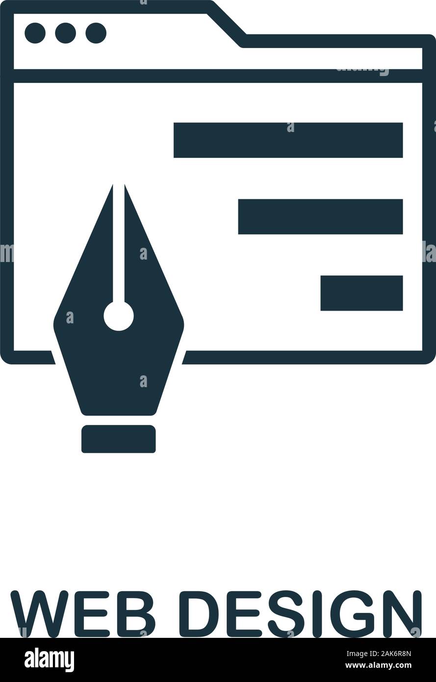Web Design icon. Simple element from design technology collection ...