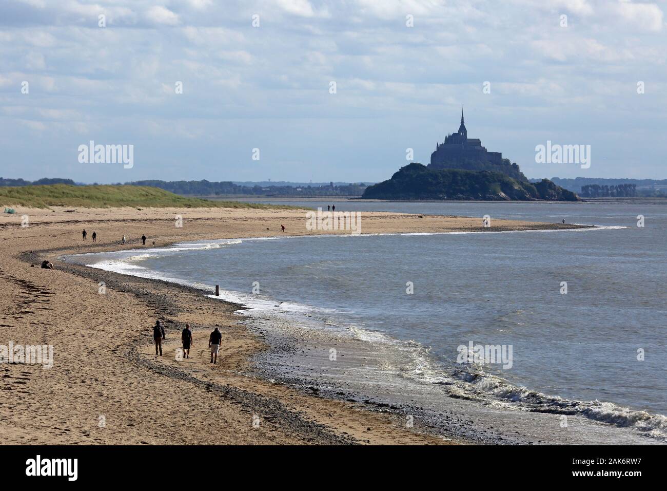 Chausey-Inseln (Iles Chausey): Plage de Port Marie mit Blick auf die Grande-Ile, Normandie | usage worldwide Stock Photo